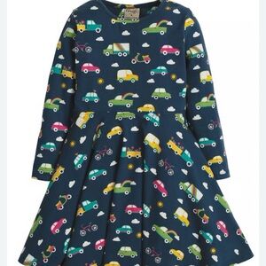 Frugi Transportation Theme Twirl Dress Sz 5-6